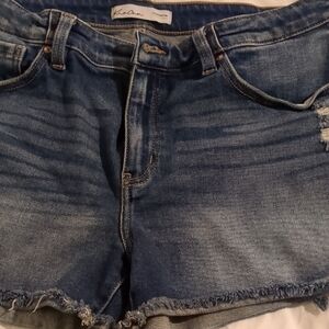 Kancan Blue Denim Shorts